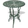 3 Piece Bistro Set Cast Aluminium Green Image 4