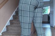 Ankle length stretchy trousers, NEW LOOK, size 8