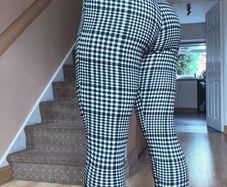 Ankle length stretchy trousers, NEW LOOK, size 8