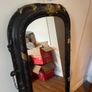 antique mirror with shelf Image 2
