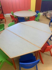 Childrens Hexagonal Preschool Table