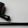 Vintage Long Ceramic Smoking Pipe, Hand-Painted Image 8