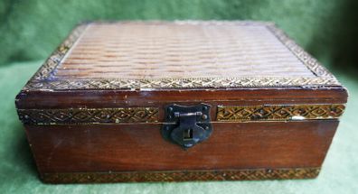 Vintage  Wooden Trinket, Jewellery box, Cigarette box