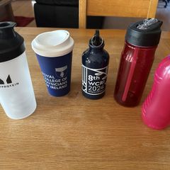 Lot of water bottles, coffee cup, protein shaker - Sistema, Thermos, MyProtein