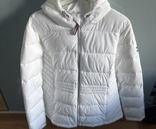 Women's Tommy Hilfiger White Quilted Jacket with hood
