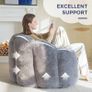 Bean Bag Chair, Floral Shaped Bean Bag Sofa Includes Filling, Soft Faux Fur Floor Sofa Giant Size for Living Room Bedroom Image 8