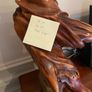 wood sculpture of birds signed and titled signed 2007 Image 2