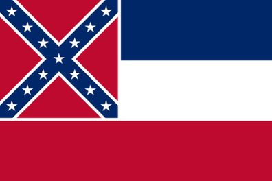 Large Mississippi flag pre 2018