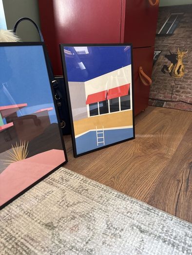 Mid century modern wall prints