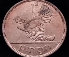 [#2665] - Ireland 1966 | Irish 1d | 1 Penny | KM.11 | UNC