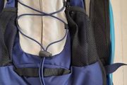 new navy hydrational bag pack tag attached