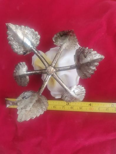 Antique Capodimonte Yellow Rose