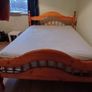 Double bed for sale (solid pine) Image 2