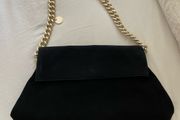 Black Suede Karen Millen Bag
