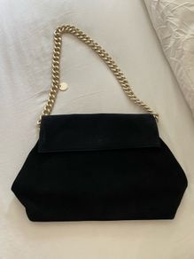 Black Suede Karen Millen Bag