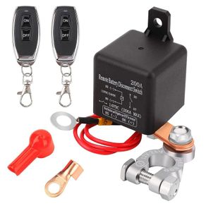 Car Van Truck Camper Automotive Relay Remote Control Battery Disconnect Anti-Theft with Dual Remote Control Switch Battery Switch Relay 12V