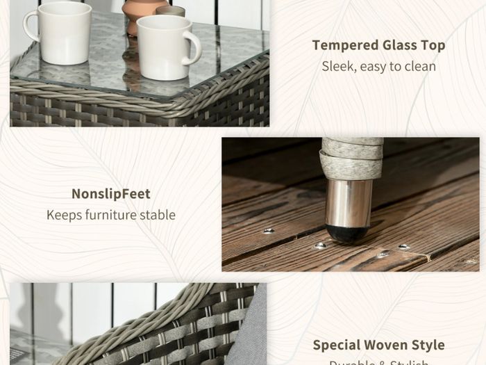Outdoor Rattan Patio Furniture Set - NEW in box