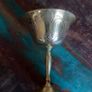 vintage metal goblet Image 3