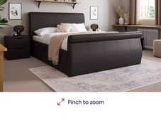 Small double slate bed with two drawers brand new in box