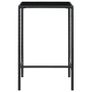 5 Piece Garden Bar Set Poly Rattan Black Image 3