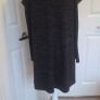 Charcoal Cold Shoulder Tunic Dress High Neck Long Sleeve Soft Knit UK 16 Image 3