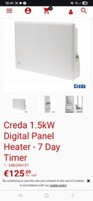 Creda panel heater