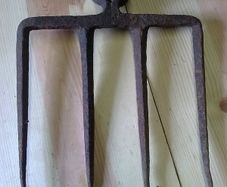 Old Irish blacksmith made agricultural fork. Farm bygone