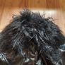 Brand new Faux-fur-trimmed cropped leather jacket, size 8 Image 8