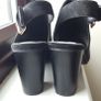 Black Suede Mule Real Leather Upper. Image 3
