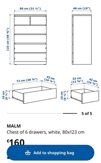 Chest of drawers
