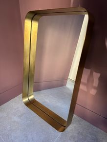 Brass mirrors x 2