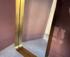 Brass mirrors x 2