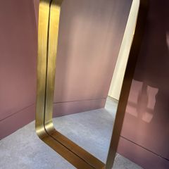 Brass mirrors x 2