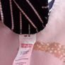 Ladies Midi Navy Stripe Dress Image 4