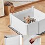 Dogs Whelping Box PVC Puppies Playpen with Height Adjustable Door and Washable Pee Pad, Anti-Deformation Indoor Puppy Play Pen for Medium Breed Dogs Image 3