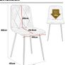 Set of 4 Dining Chairs for Dining Room, Faux Suede Kitchen Chairs, Brown Image 2