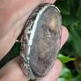 1 Stunning Purple Mica Stone  Lepidolite Meditation Reiki Crystal Dystopian Ring Size 8 Image 5