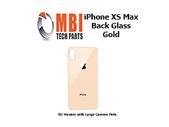 iPhone XS MAX Replacement Back Glass Door Cover with Adhesive Gold