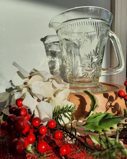 Vintage Pressed Glass Jug
