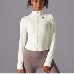 Chloe | Performance Zipper Jacket - Ivory