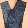 Womens CHEAP MONDAY Tight Velvet Steel blue skinny stretchy trousers jeans  Size W 26 L 32 A1 Image 2