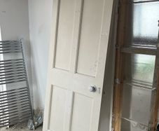 Solid timber 4 panel door