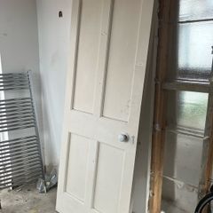 Solid timber 4 panel door