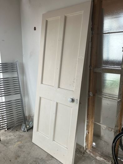 Solid timber 4 panel door