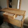 Vintage rattan and bamboo dressing table Image 2