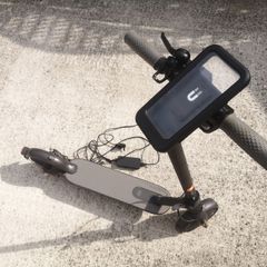 Folding e-scooter with phone holder & charger