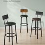Set of 2 Bar Chairs PU Cover Image 6