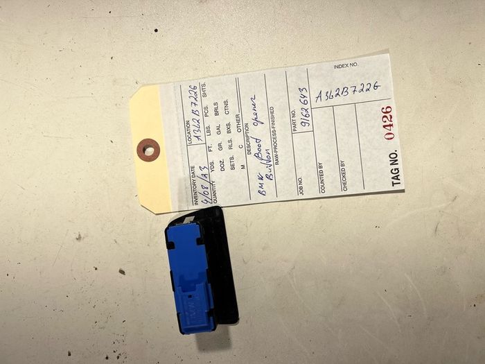 9162643 BMW 5 F10 F11 Tailgate Opening Switch 9162643 OEM A3l2b722g