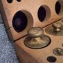 Cased set of brass vintage chemist / apothecary weights. Image 10