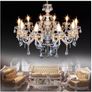 Elegant Crystal Chandelier Light 10 Arms  Crystal Ceiling Pendant Lamp Image 2